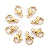 304 Stainless Steel Lobster Claw Clasps X-STAS-H352-01C-G-1
