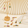 24Pcs 12 Colors Acrylic Imitation Pearl Pendant Decorations HJEW-CA0001-49-5