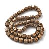 Electroplated Natural Lava Rock Beads Strands G-A251-A01-01D-1