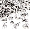 100Pcs 20 Styles Tibetan Style Zinc Alloy Pendants FIND-TA0003-90-2