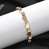 304 Stainless Steel Rhinestone Cup Chain Bracelets for Women BJEW-F488-26F-G-2