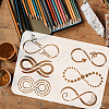 Plastic Drawing Painting Stencils Templates DIY-WH0396-0151-3