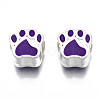 Alloy Enamel European Beads MPDL-T005-003C-RS-2