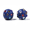 Polymer Clay Rhinestone Beads RB-T017-31A-A-3