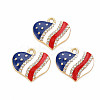 Rack Plating Alloy Enamel Pendants X-PALLOY-N172-042-1
