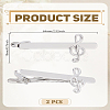 2Pcs Brass Tie Clips AJEW-LP0010-95-2
