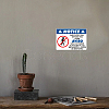 5Pcs Waterproof PVC Warning Sign Stickers DIY-WH0237-028-6