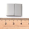 Tarnish Resistant 304 Stainless Steel Magnetic Clasps with Glue-in Ends STAS-G163-60P-01-3