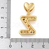 Brass Micro Pave Colorful Cubic Zirconia Pendants KK-P281-01G-Z-3
