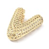 Rack Plating Brass Micro Pave Cubic Zirconia Pendants KK-Q790-01V-G-2