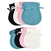 8Pcs 4 Colors Double Sided Velvet Bags TP-YW0001-06B-2