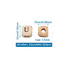 ddPrinted Natural Wood Beads WOOD-KS0001-12-8