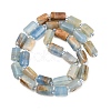 Natural Blue Calcite Beads Strands G-F836-B01-01-3