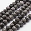 Natural Map Stone/Picasso Stone/Picasso Jasper Bead Strands G-D840-60-8mm-3