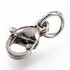 Tarnish Resistant 304 Stainless Steel Lobster Claw Clasps LS-STAS-G240-01A-P-4