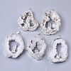 Natural Druzy Agate Big Pendants G-R458-05B-1