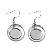 Tarnish Resistant 201 Stainless Steel Earring Hooks STAS-Z036-01P-1