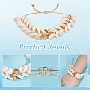 3Pcs Natural Cowrie Shell Charm Bracelets Set BJEW-PH0004-36-4