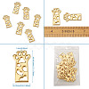 Open Back Bezel Pendants X-PALLOY-TAC0010-08KCG-10