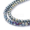 Electroplate Glass Beads Strands EGLA-K014-A-FP08-4