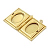 Brass Locket Pendants KK-Q019-11G-2