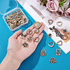 48Pcs 12 Styles Alloy Enamel Pendants FIND-ME0001-89-3