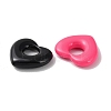 Spray Painted Alloy European Beads PALLOY-M215-02-3