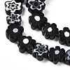 Handmade Millefiori Glass Bead Strands LAMP-J035-8mm-01-5