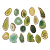 Natural Agate Slices Big Pendants G-E022-1-2