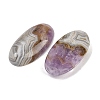 Natural Amethyst Lace Agate Pendants G-A244-12A-03-2