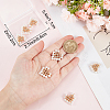 8Pcs Shell Pearl Beaded Pendants FIND-BBC0002-72-3