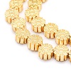 Electroplate Non-magnetic Synthetic Hematite Beads Strands G-L485-12-G-2