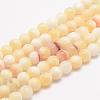 Natural Honey Jade Bead Strands G-K153-B26-12mm-1