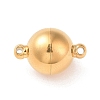 304 Stainless Steel Magnetic Clasps with Loops STAS-E049-12A-3