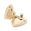 Brass Micro Pave Cubic Zirconia Locket Pendants KK-A161-47G-3