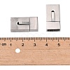 Tarnish Resistant 304 Stainless Steel Bayonet Clasps X-STAS-P180-38P-3