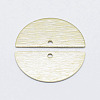 Brass Semi Circle Pendant KK-G331-58G-NF-2