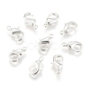 Silver Color Plated Brass Lobster Claw Clasps X-KK-902-S-NF-2