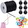 30Pcs Eco-Friendly ABS Plastic Knitting Crochet Locking Stitch Markers Holder IFIN-SC0001-96C-1