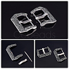 2 Sets Tibetan Style 304 Stainless Steel Watch Band Clasps STAS-UN0039-87A-6