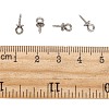 Non-Tarnish 304 Stainless Steel Screw Eye Pin Peg Bails X-STAS-E076-05-4