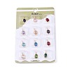 Brass with Cubic Zirconia Pendants KK-T073-34G-2