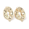 Brass Stud Earring Findings KK-G491-55G-1