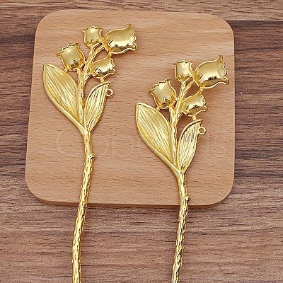 Ancient Style Alloy Hair Stick Finding PW-WGE2409-02-1