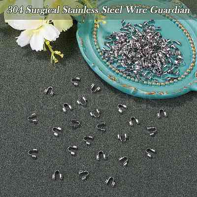 150Pcs 304 Surgical Stainless Steel Wire Guardian and Protectors STAS-TA0006-35C-P-1