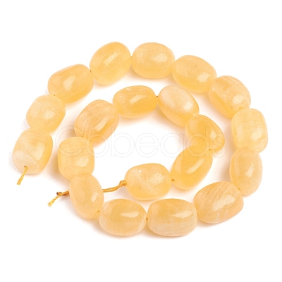 Natural Orange Calcite Beads Strands G-L505-11-1