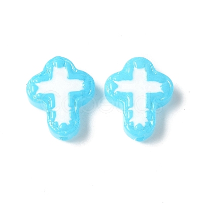 Baking Paint Glass Enamel Beads BLOW-D300-06G-1