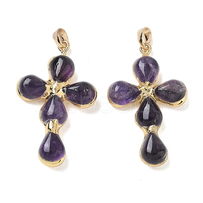 Natural Amethyst Pendants GG-CBA9F30-02G-13-1