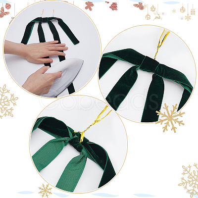 Polyester Bowknot Pendant Decorations FIND-ME0002-74C-1