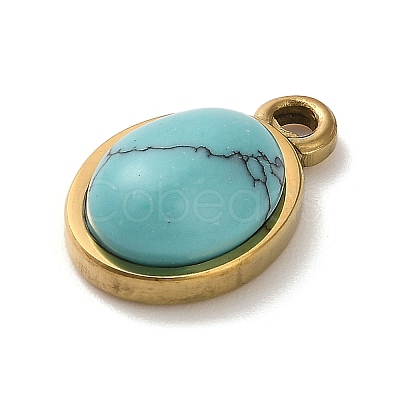 Synthetic Turquoise Pendants STAS-R009-04G-07-1